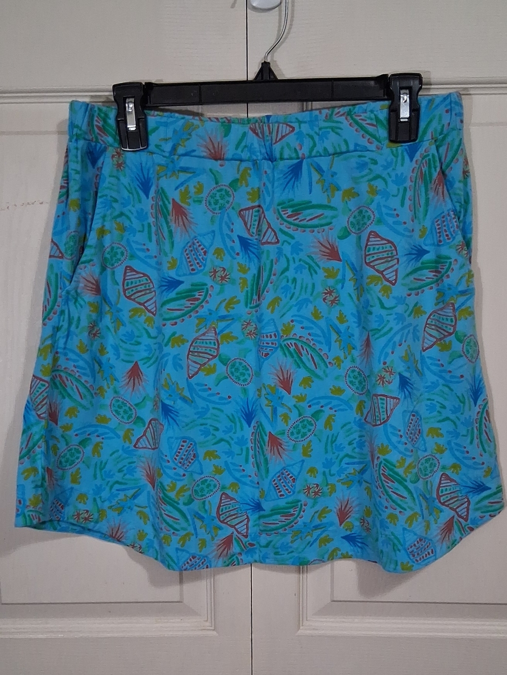 fresh produce USA Mini Skirt - Blue - Tropical Floral Print - M